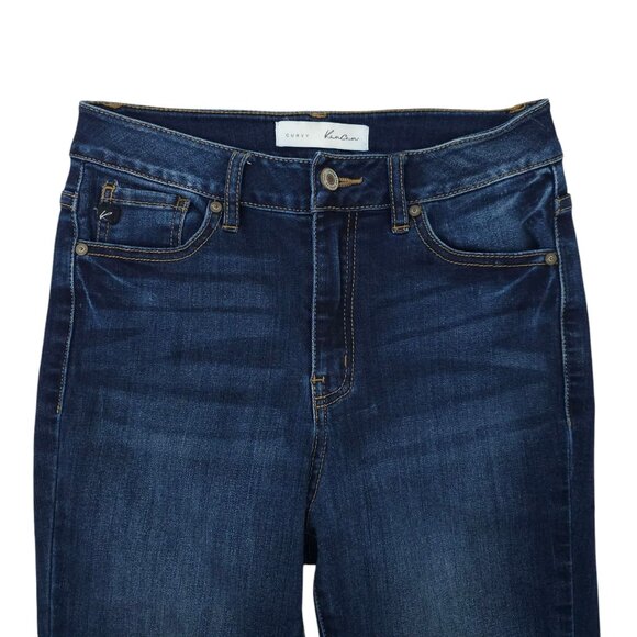 KanCan Curvy Ankle Jeans Womens Size 5 / 26 Mid Rise Dark Wash Denim - Picture 8 of 14